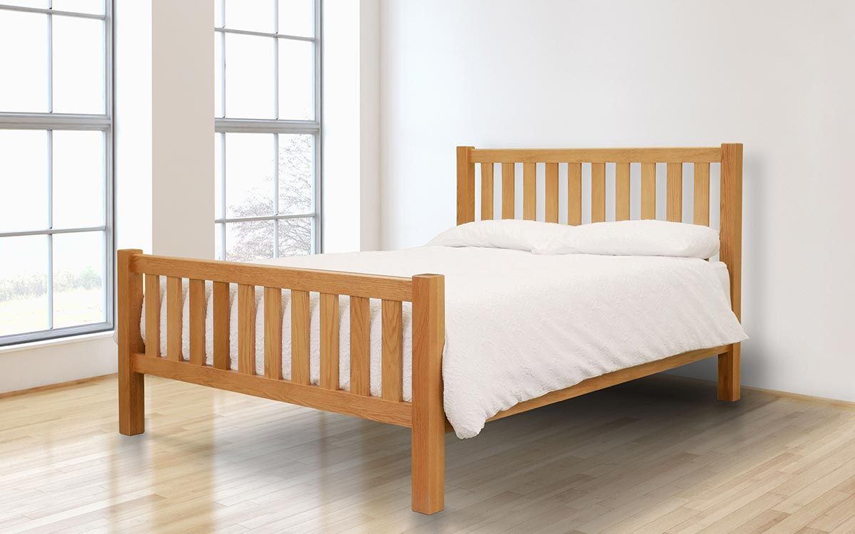 Shaker Oak bed frame
