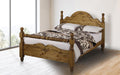 Rail End pine bed frame